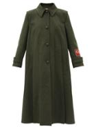 Matchesfashion.com Gucci - Single-breasted Wool-blend Coat - Womens - Green