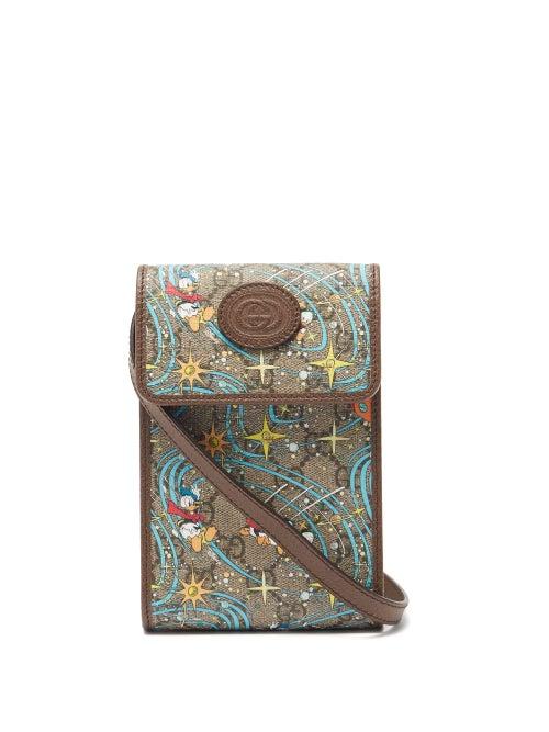 Matchesfashion.com Gucci - X Donald Duck Gg Supreme Mini Bag - Mens - Beige Multi