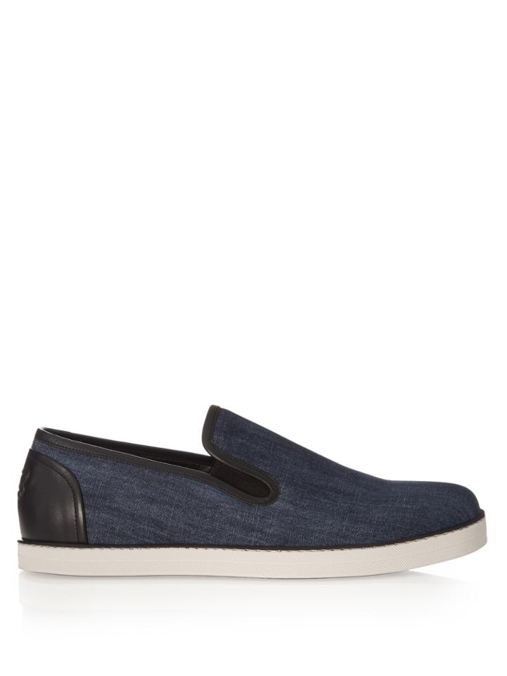 Bottega Veneta Slip-on Denim Trainers