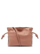Loewe - Flamenco Mini Leather Clutch Bag - Womens - Light Pink