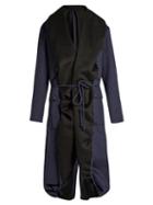 Matchesfashion.com Sies Marjan - Tie Waist Double Faced Coat - Womens - Black Navy