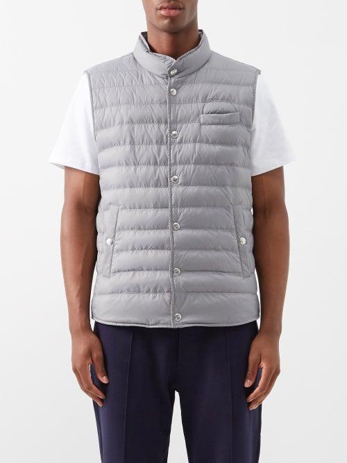 Brunello Cucinelli - Padded-nylon Gilet - Mens - Grey