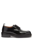 Matchesfashion.com Ami - Square-toe Leather Derby Shoes - Mens - Black