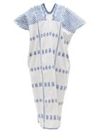 Pippa Holt - No.314 Embroidered Cotton Kaftan - Womens - White Blue