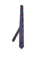 Matchesfashion.com Prada - Striped Tie - Mens - Navy Multi