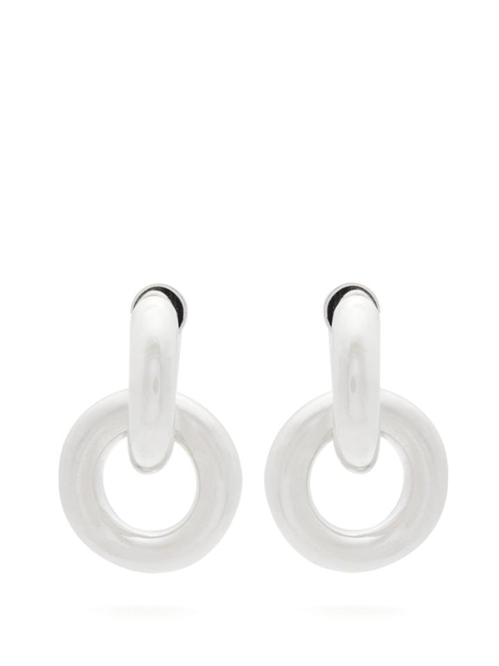Spinelli Kilcollin Janus White-gold Double-hoop Earrings