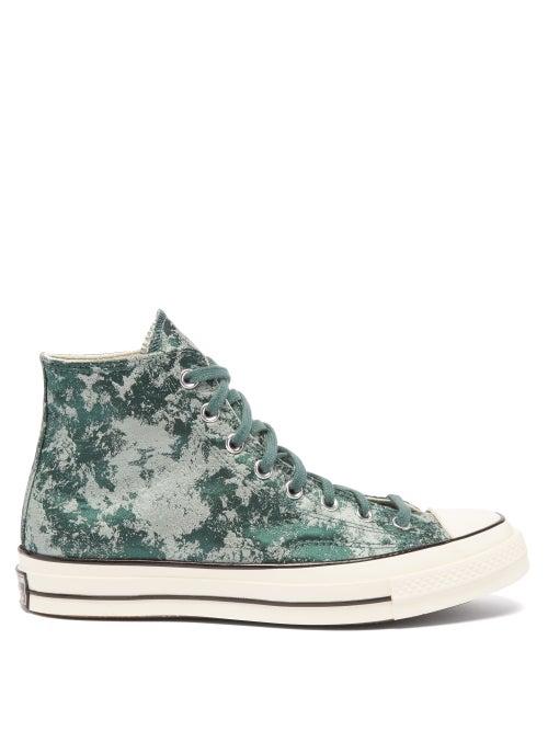 Converse - Chuck 70 World Ox Twill Trainers - Mens - Green Multi