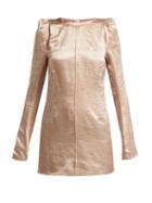 Matchesfashion.com Ann Demeulemeester - Lambeth Satin Tunic Top - Womens - Pink