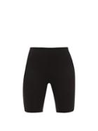 Matchesfashion.com Paco Rabanne - Logo-intarsia Jersey Cycling Shorts - Womens - Black