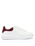 Matchesfashion.com Alexander Mcqueen - Raised-sole Leather Trainers - Mens - Burgundy White