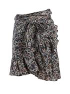Isabel Marant Étoile Alda Floral-print Wrap Skirt