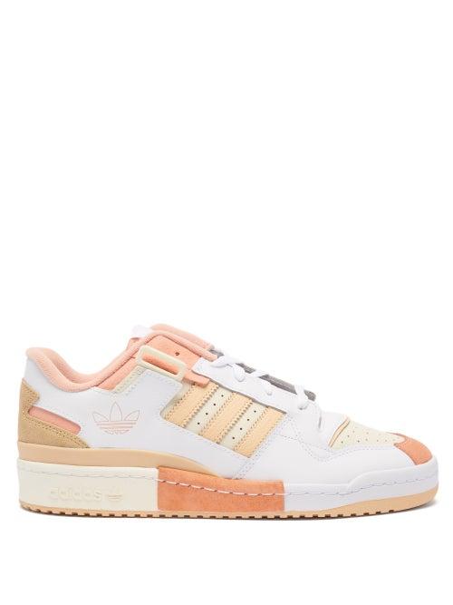 Adidas - Forum Exhibit Leather And Suede Trainers - Mens - White Multi