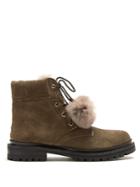 Jimmy Choo Elba Suede And Fur Ankle Boots
