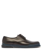 Matchesfashion.com Bottega Veneta - Intrecciato Leather Derby Shoes - Mens - Black