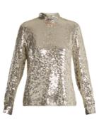 Vanessa Bruno Hena High-neck Sequinned Top