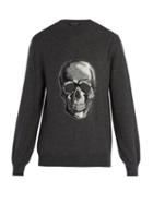 Matchesfashion.com Alexander Mcqueen - Skull Intarsia Wool Sweater - Mens - Black