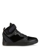 Balenciaga High-top Velvet, Leather And Neoprene Trainers