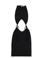 Bottega Veneta - Tie-side Cutout Jersey Dress - Womens - Black