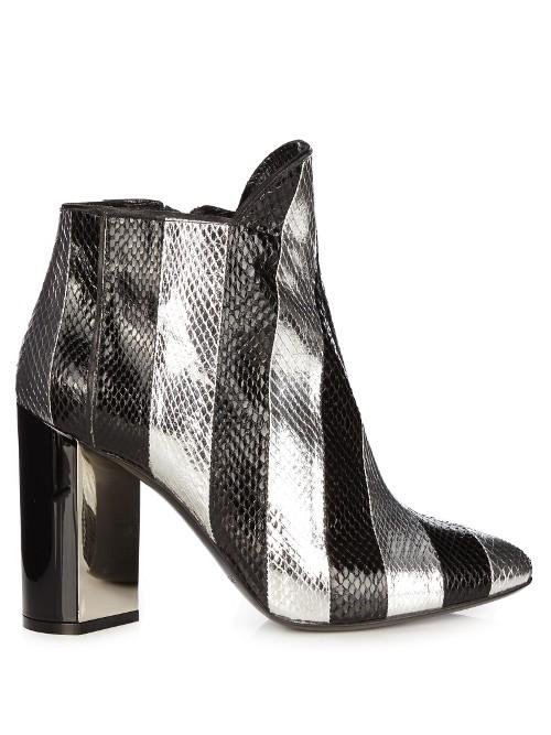 Pierre Hardy Belle Snakeskin Ankle Boots
