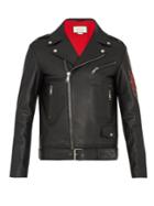 Gucci Blind For Love-appliqu Leather Jacket