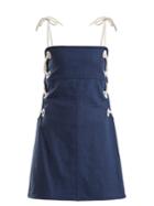 Staud Raft Linen-blend Mini Dress