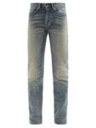 Matchesfashion.com Saint Laurent - Faded Skinny-leg Jeans - Mens - Blue