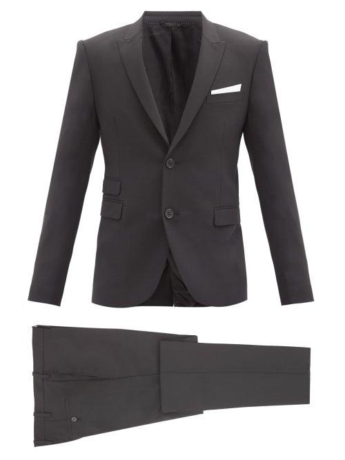 Matchesfashion.com Neil Barrett - Travel Slim-fit Gabardine Two-piece Suit - Mens - Black