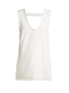 Jw Anderson Frayed-edge Cotton-jersey Top