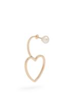 Delfina Delettrez Pearl & Pink-gold Earring