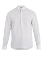 Barena Venezia Half-button Geometric-print Cotton Shirt