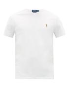 Matchesfashion.com Polo Ralph Lauren - Custom Slim-fit Logo-embroidered Cotton T-shirt - Mens - White