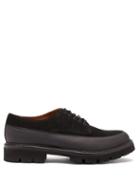 Matchesfashion.com Grenson - Earl Chunky-sole Suede And Leather Derby Shoes - Mens - Black