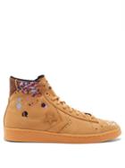 Matchesfashion.com Converse X Bandulu - Pro Leather High-top Paint-drip Trainers - Mens - Brown Multi