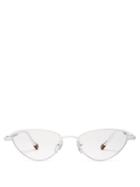 Matchesfashion.com Le Specs - Goldfinch Cat Eye Glasses - Womens - White