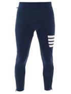 Matchesfashion.com Thom Browne - Four-bar Stripe Technical Compression Leggings - Mens - Navy