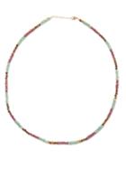 Jia Jia - Emerald, Ruby, Tiger's Eye & 14kt Gold Necklace - Womens - Multi