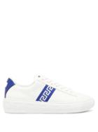 Mens Shoes Versace - Greca Leather Trainers - Mens - Blue White