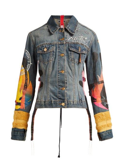 Matchesfashion.com Noki - Customised Denim Jacket - Womens - Denim Multi