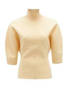 Matchesfashion.com Acne Studios - High-neck Tapered-sleeve Sweater - Womens - Cream