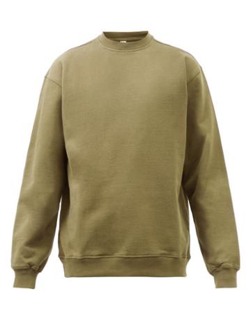 Another Aspect - Organic Cotton-jersey Sweatshirt - Mens - Khaki