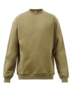Another Aspect - Organic Cotton-jersey Sweatshirt - Mens - Khaki