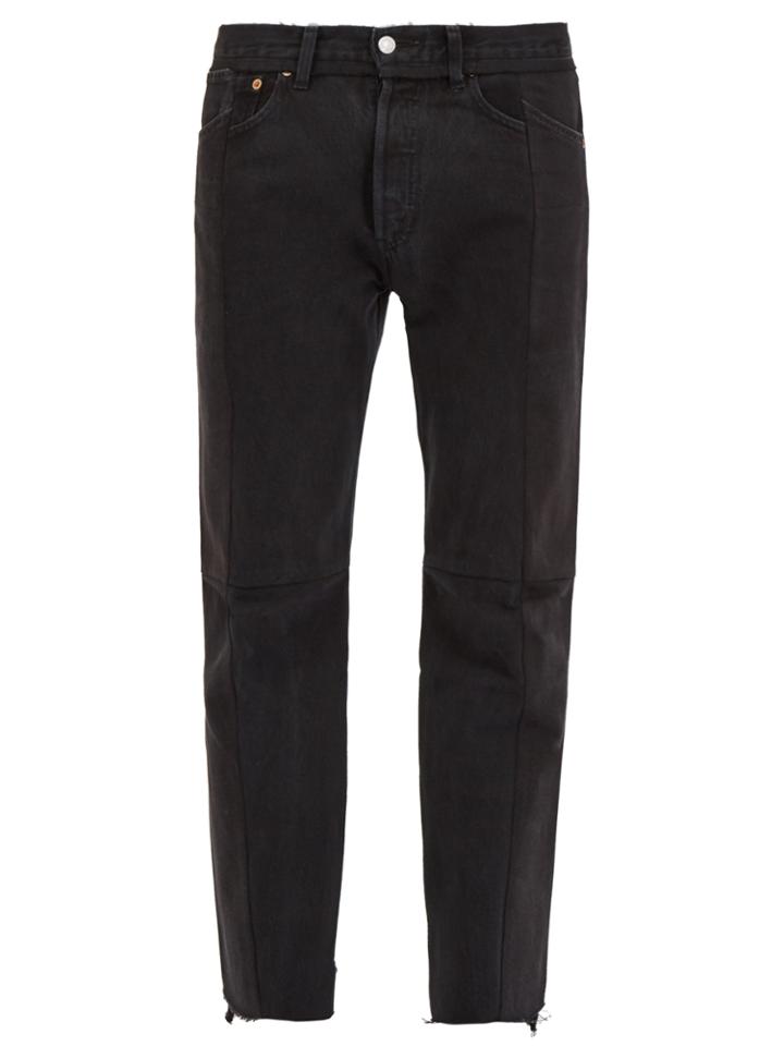 Vetements Deconstructed Straight-leg Jeans