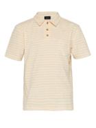 Matchesfashion.com Howlin' - Striped Terry Cotton Blend Polo Shirt - Mens - White