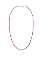 Matchesfashion.com Eli Halili - Ruby And 22kt Gold Beaded Necklace - Womens - Red