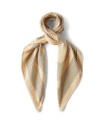 Totme - Monogram Stripe-print Cotton-blend Scarf - Womens - Cream