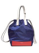 Matchesfashion.com Marni - Pedestal Leather Trimmed Backpack - Womens - Blue Multi