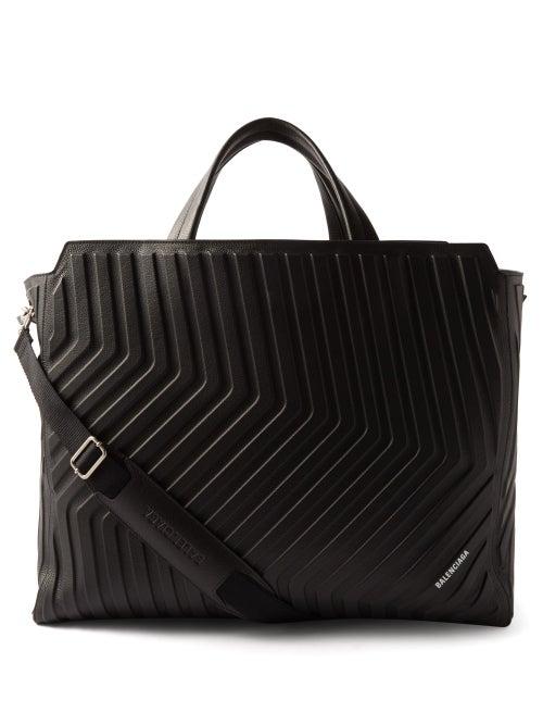 Balenciaga - Car Embossed Leather Tote Bag - Mens - Black