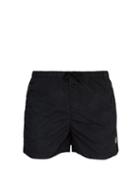 Matchesfashion.com Stone Island - Logo Patch Crushed Technical Shell Swim Shorts - Mens - Black