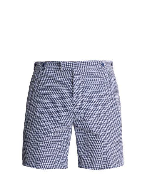Matchesfashion.com Frescobol Carioca - Ipanema Tailored Swim Shorts - Mens - Navy