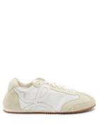 Matchesfashion.com Loewe - Ballet Runner Leather And Suede Trainers - Womens - White